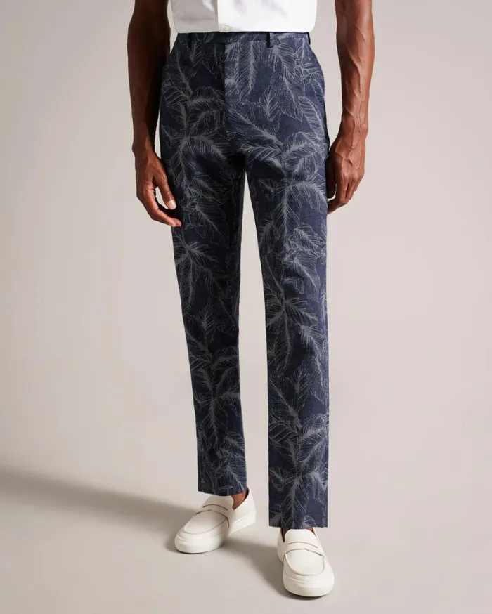 Leaf Suit Trousers Navy Men Ted Baker Clothing Leaf Suit Trousers Navy Men Ted Baker Clothing