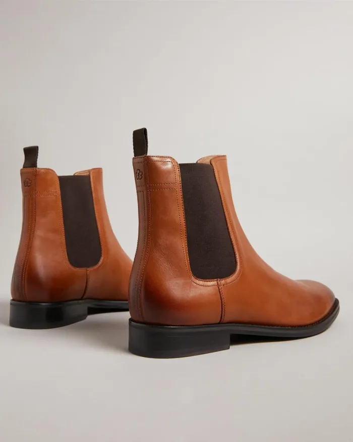 Leather Chelsea Boots Tan Men Ted Baker Boots