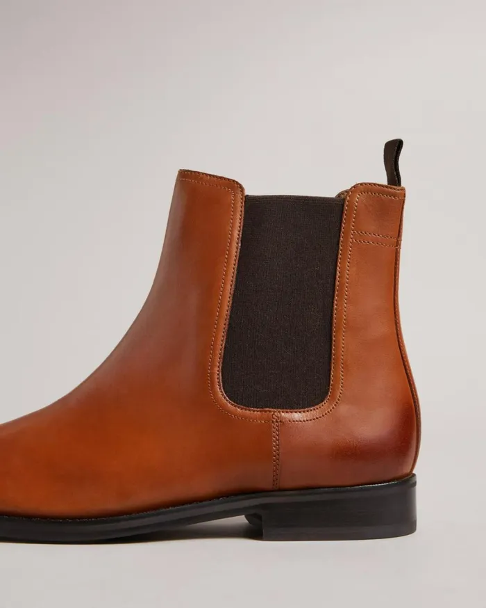 Leather Chelsea Boots Tan Men Ted Baker Boots