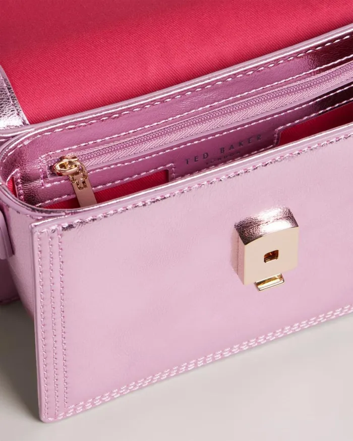 Leather Crossbody Bag Pink Women Ted Baker Bags
