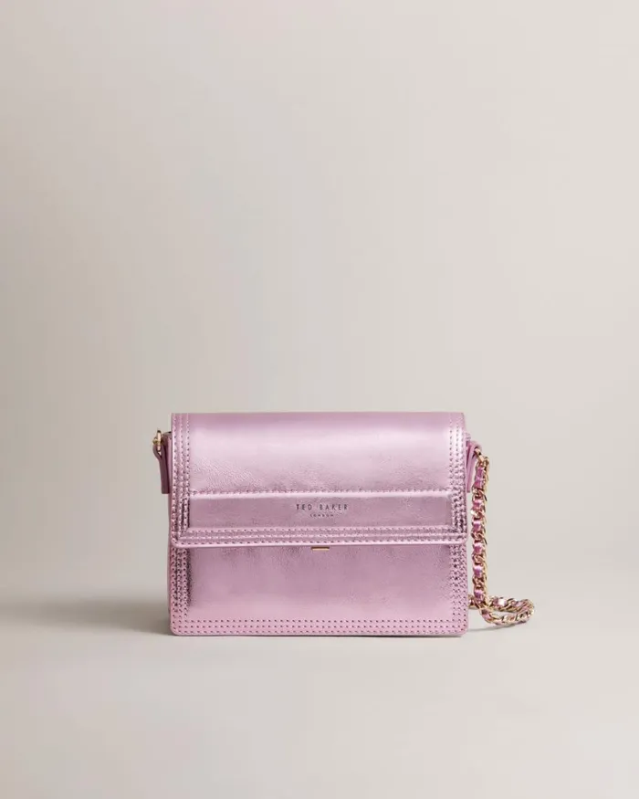 Leather Crossbody Bag Pink Women Ted Baker Bags