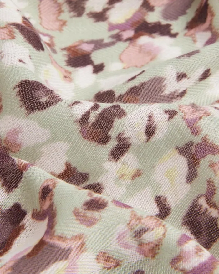 Lightweight Painted Camo Scarf Green Women Ted Baker Scarves Lightweight Painted Camo Scarf Green Women Ted Baker Scarves