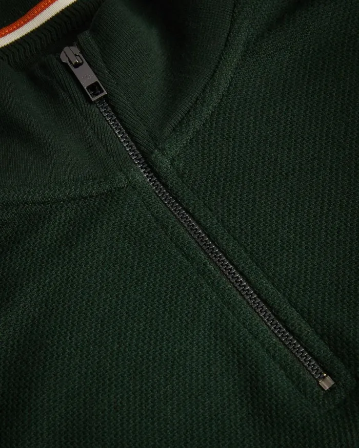 Long Sleeve Funnel Neck Jumper Khaki Men Ted Baker Clothing Long Sleeve Funnel Neck Jumper Khaki Men Ted Baker Clothing