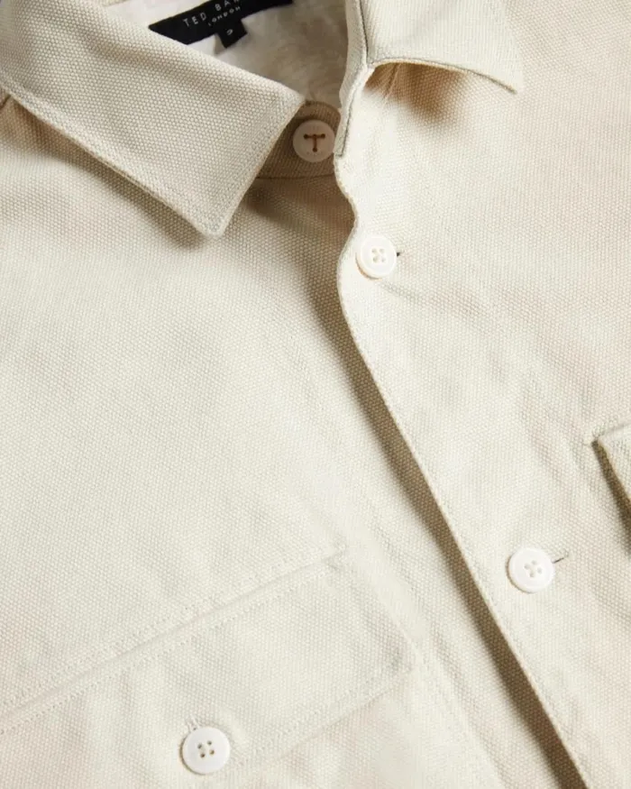 Long Sleeve Over Shirt Stone Men Ted Baker Shirts Long Sleeve Over Shirt Stone Men Ted Baker Shirts