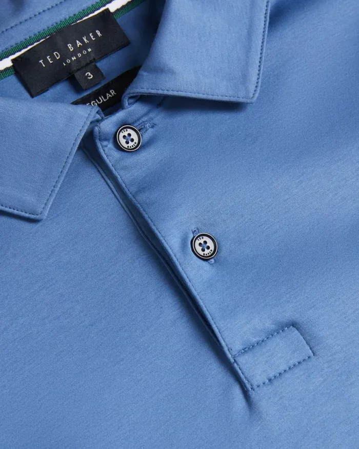 Long Sleeve Slim Fit Polo Shirt DkBlue Men Ted Baker Clothing Long Sleeve Slim Fit Polo Shirt DkBlue Men Ted Baker Clothing