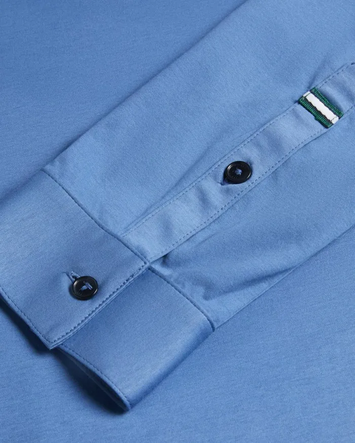 Long Sleeve Slim Fit Polo Shirt DkBlue Men Ted Baker Clothing Long Sleeve Slim Fit Polo Shirt DkBlue Men Ted Baker Clothing