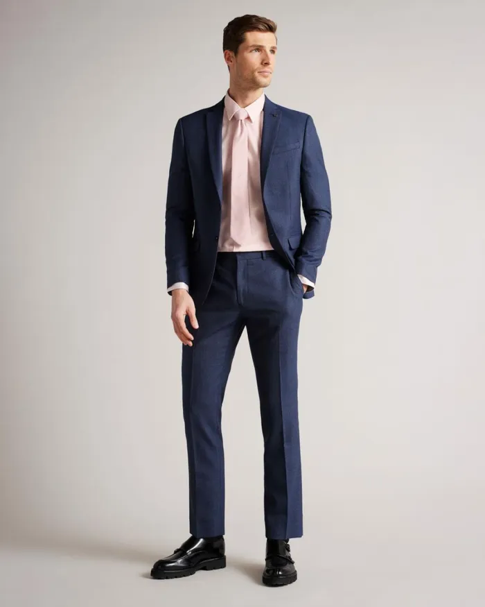 Long Sleeve Slim Fit Shirt Pale Pink Men Ted Baker Clothing Long Sleeve Slim Fit Shirt Pale Pink Men Ted Baker Clothing