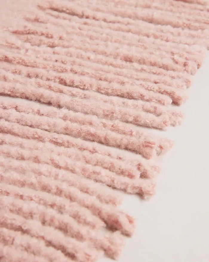 Long Tassel Oversized Scarf Dusky Pink Women Ted Baker Scarves