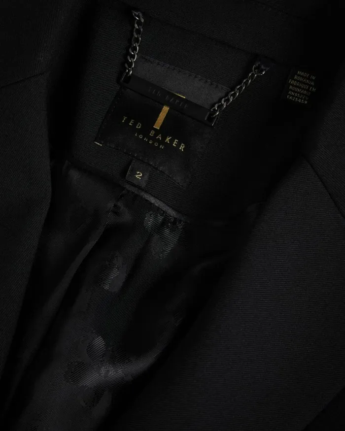 Longline Single Breasted Blazer Black Women Ted Baker Clothing Longline Single Breasted Blazer Black Women Ted Baker Clothing