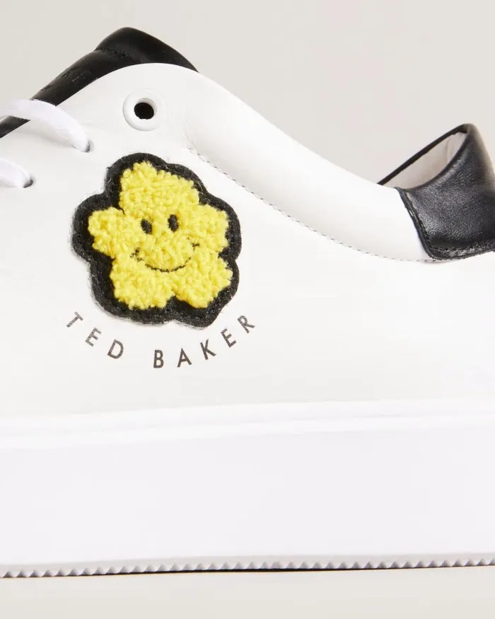 Magnolia Flower Platform Trainers White Women Ted Baker Sneakers