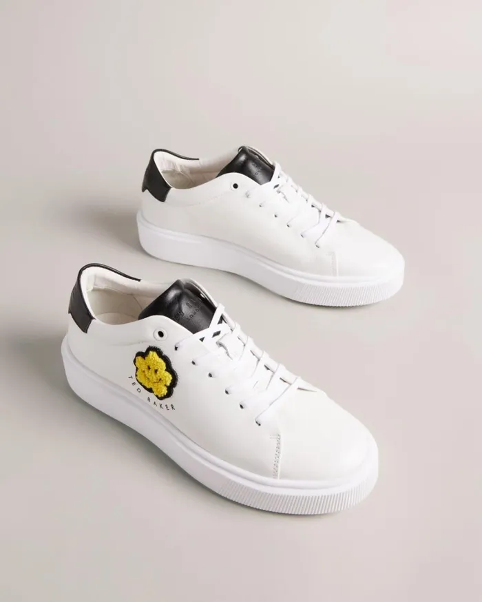 Magnolia Flower Platform Trainers White Women Ted Baker Sneakers