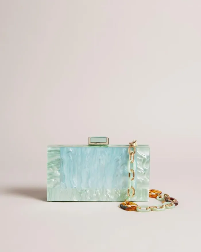 Marbled Shoulder Bag Pale Green Women Ted Baker Bags Marbled Shoulder Bag Pale Green Women Ted Baker Bags