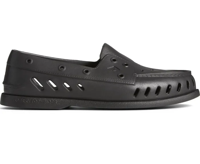 Men Authentic Original Float Boat Shoe Black Sperry Sandals