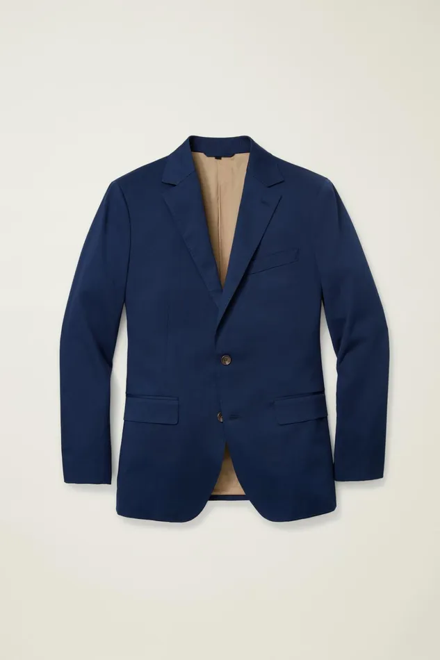 Men Blazers and Sport Coats Bonobos Jetsetter Italian Cotton Blazer Royal Blue