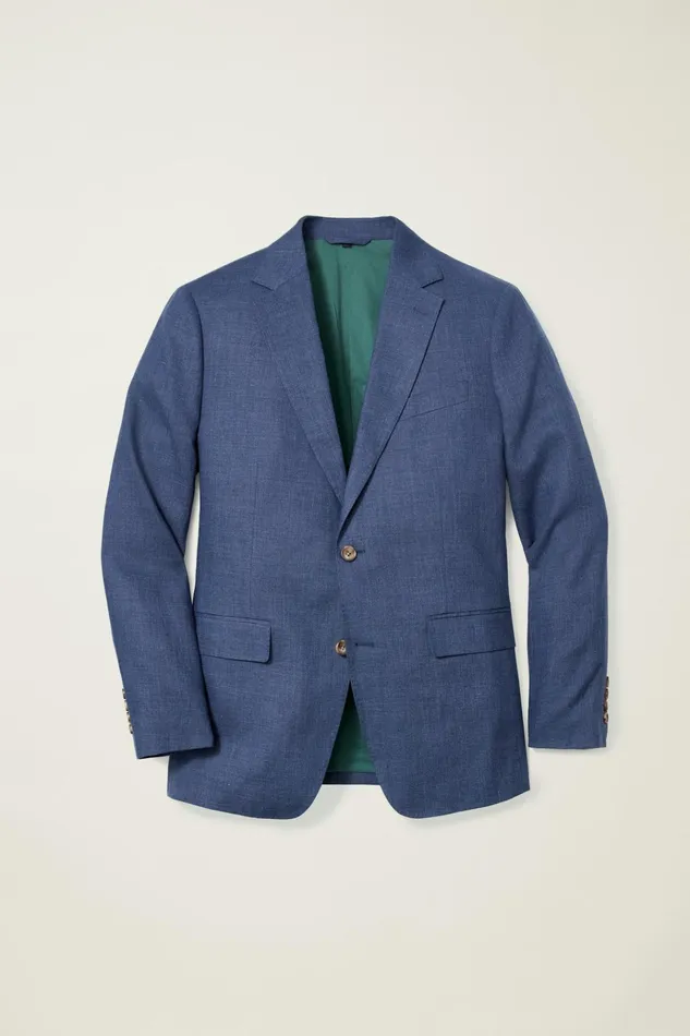 Men Blazers and Sport Coats Bonobos Jetsetter Italian Linen Blazer Bright Navy