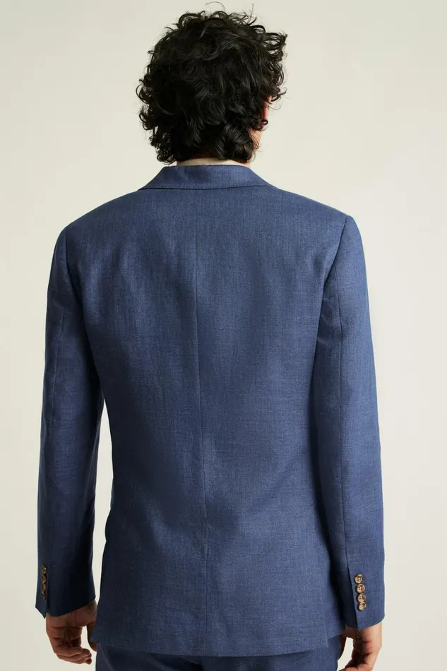 Men Blazers and Sport Coats Bonobos Jetsetter Italian Linen Blazer Bright Navy