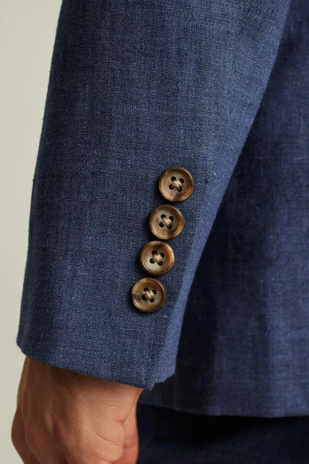 Men Blazers and Sport Coats Bonobos Jetsetter Italian Linen Blazer Bright Navy