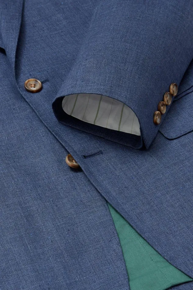Men Blazers and Sport Coats Bonobos Jetsetter Italian Linen Blazer Bright Navy