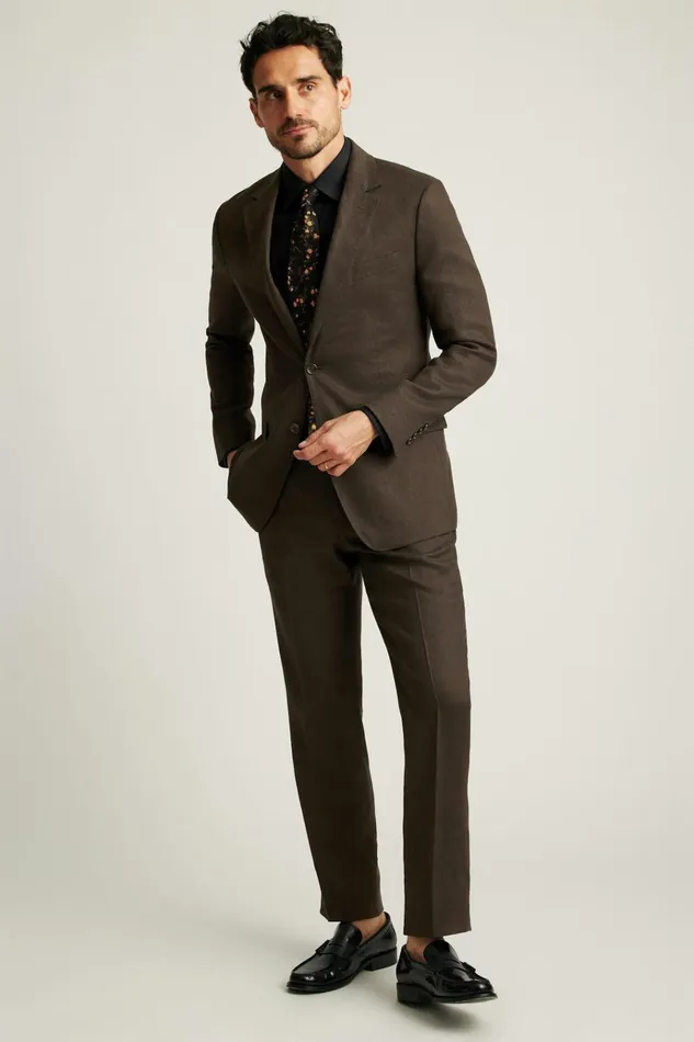 Men Blazers and Sport Coats Bonobos Jetsetter Italian Linen Blazer Dark Brown Men Blazers and Sport Coats Bonobos Jetsetter Italian Linen Blazer Dark Brown