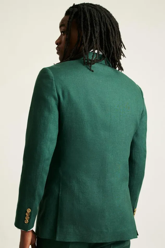 Men Blazers and Sport Coats Bonobos Jetsetter Italian Linen Blazer Mineral Green
