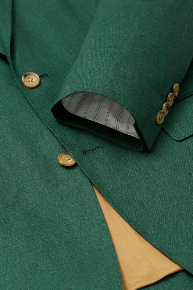 Men Blazers and Sport Coats Bonobos Jetsetter Italian Linen Blazer Mineral Green