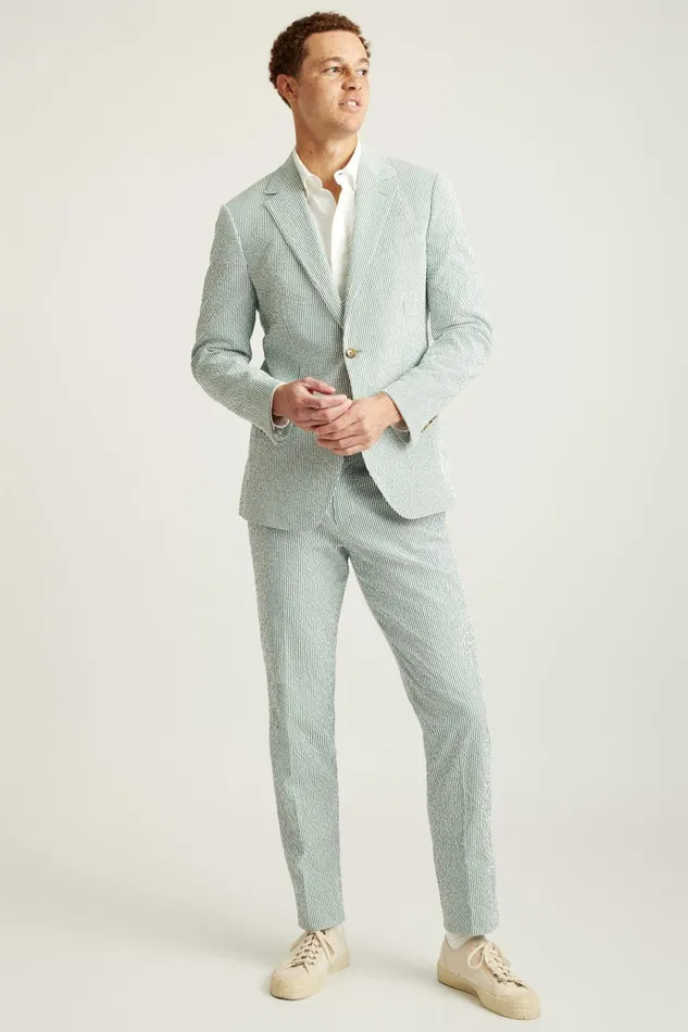Men Blazers and Sport Coats Bonobos Jetsetter Italian Seersucker Blazer Olive And White Stripe Men Blazers and Sport Coats Bonobos Jetsetter Italian Seersucker Blazer Olive And White Stripe