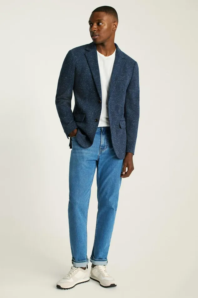 Men Blazers and Sport Coats Bonobos Jetsetter Knit Blazer Navy Donegal Glen Plaid Men Blazers and Sport Coats Bonobos Jetsetter Knit Blazer Navy Donegal Glen Plaid
