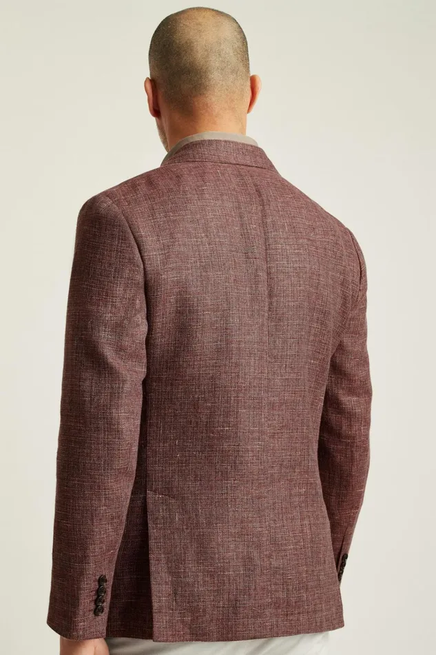 Men Blazers and Sport Coats Bonobos Jetsetter Unconstructed Italian Blazer Berry Basketweave