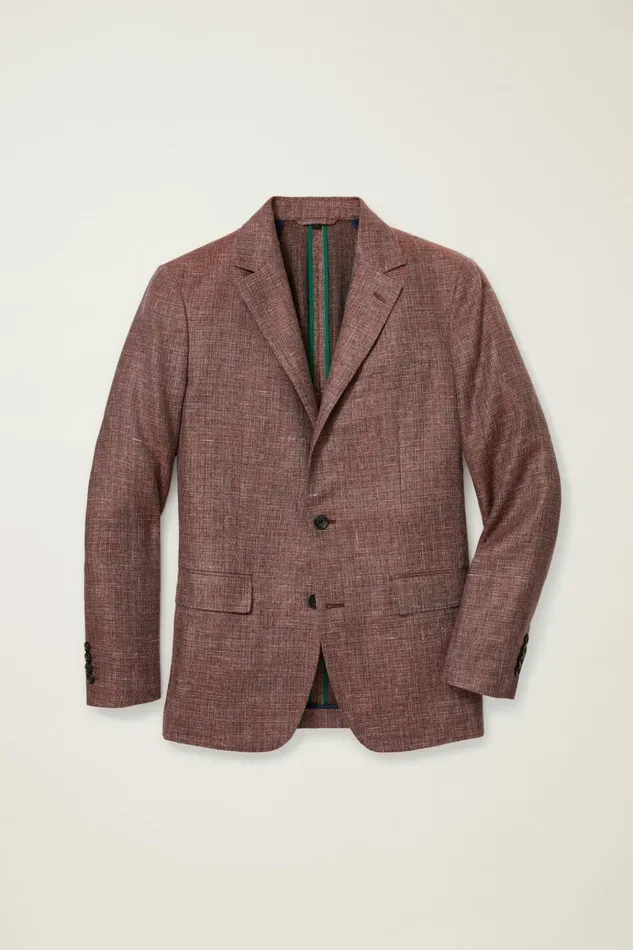 Men Blazers and Sport Coats Bonobos Jetsetter Unconstructed Italian Blazer Berry Basketweave
