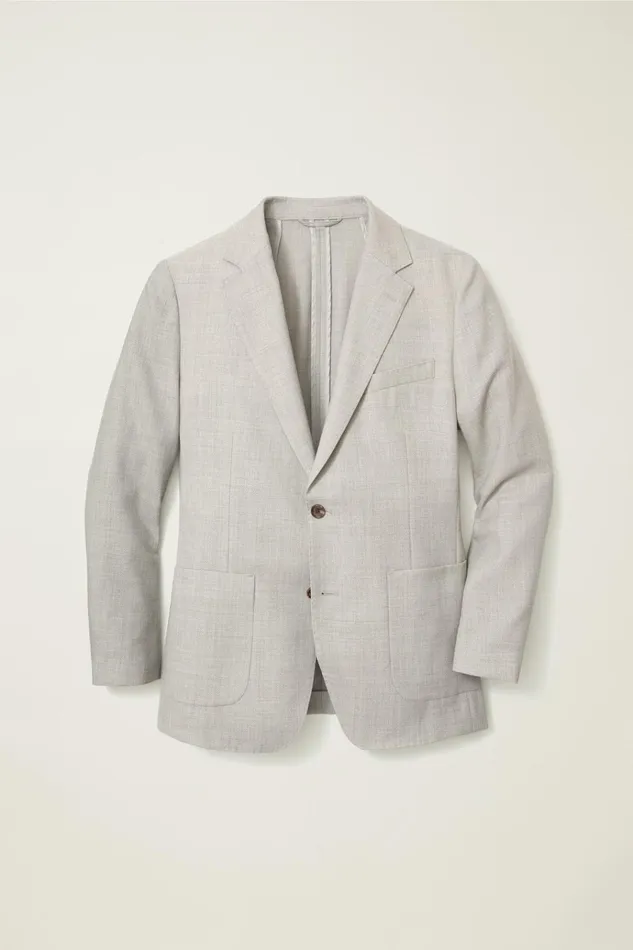 Men Blazers and Sport Coats Bonobos Jetsetter Unconstructed Italian Wool Blazer Light Grey
