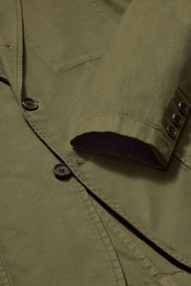 Men Blazers and Sport Coats Bonobos Jetsetter Washed Cotton Blazer Olive