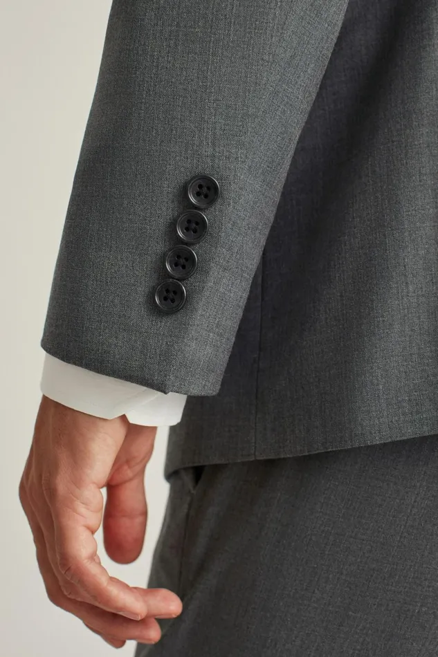 Men Blazers and Sport Coats Bonobos Jetsetter Wool Blazer Grey