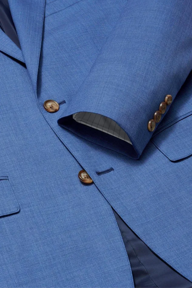Men Blazers and Sport Coats Bonobos Jetsetter Wool Blazer Iceberg Blue