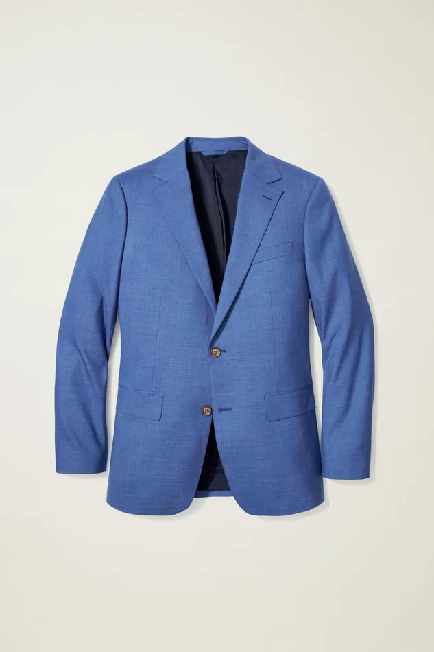 Men Blazers and Sport Coats Bonobos Jetsetter Wool Blazer Iceberg Blue