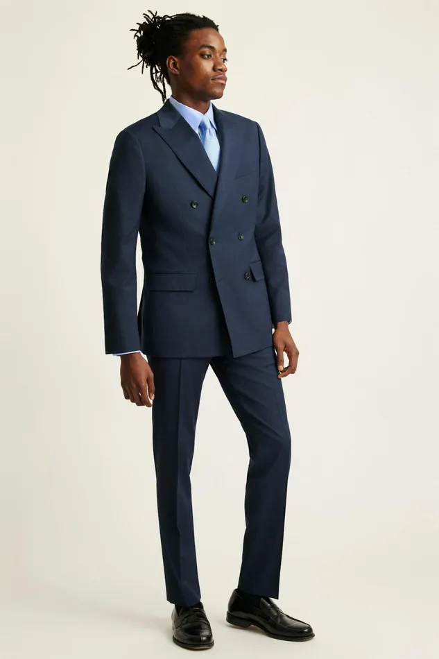Men Blazers and Sport Coats Bonobos Jetsetter Wool Double Breasted Blazer Light Navy Men Blazers and Sport Coats Bonobos Jetsetter Wool Double Breasted Blazer Light Navy