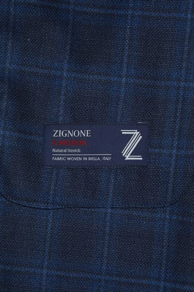 Men Blazers and Sport Coats Bonobos Unconstructed Italian Wool Blazer Extended Sizes Carter Twill Blue Plaid