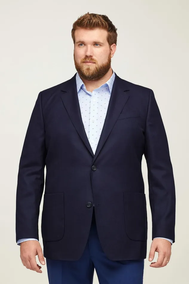 Men Blazers and Sport Coats Bonobos Unconstructed Italian Wool Blazer Extended Sizes Navy