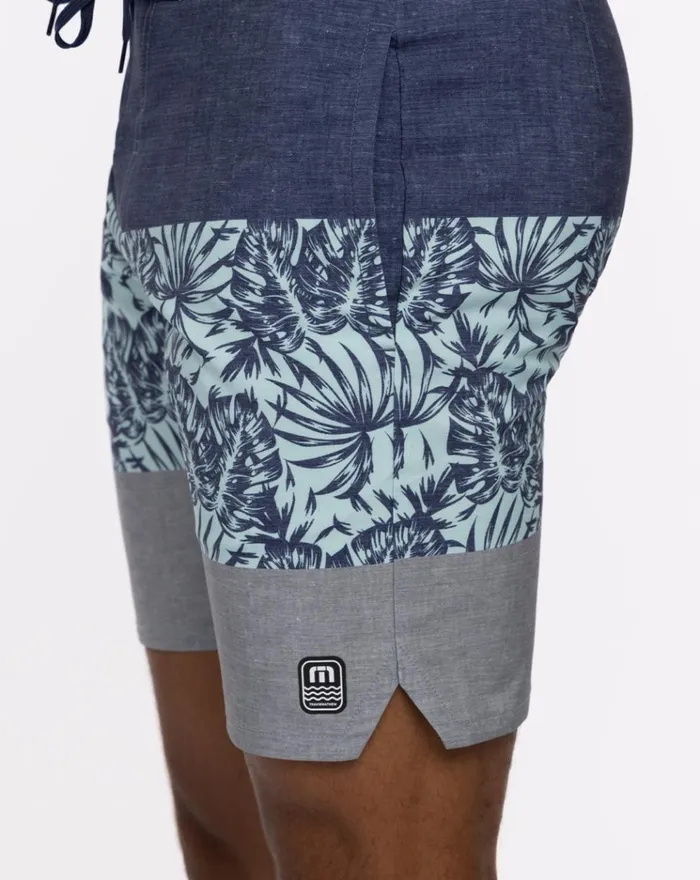 Men Boardshorts TravisMathew SWIM UP BAR BOARDSHORT Heather Dress Blues