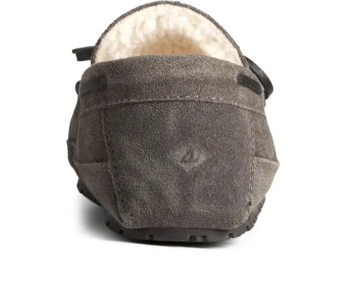 Men Brandon Trapper Moccasin Slipper Charcoal Sperry Slippers and Moccasins