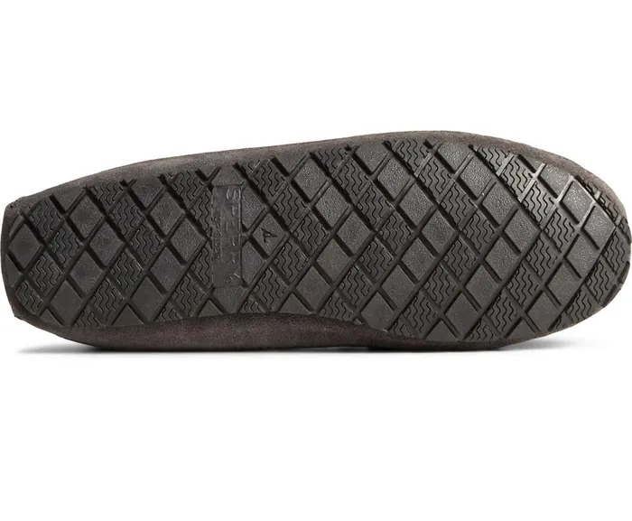 Men Brandon Trapper Moccasin Slipper Charcoal Sperry Slippers and Moccasins
