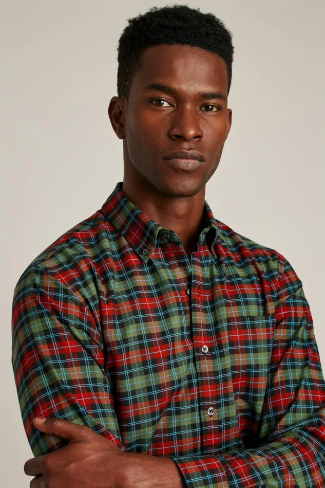 Men Business Casual Shirts Bonobos Everyday Oxford Shirt Festive Plaid