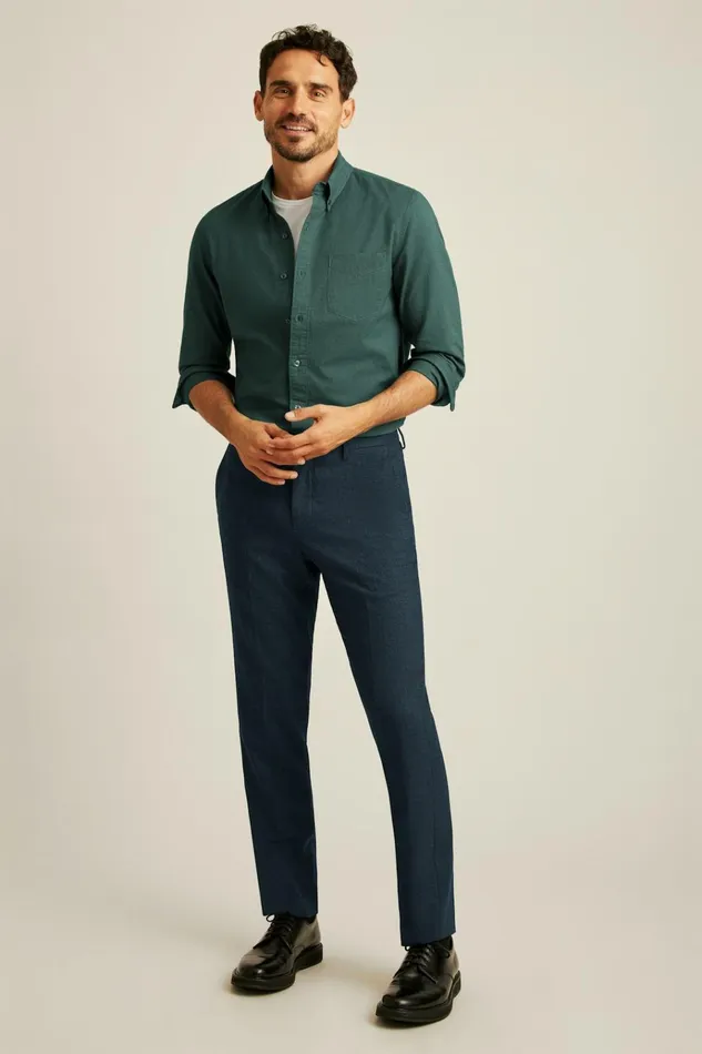 Men Business Casual Shirts Bonobos Everyday Oxford Shirt Green Gables