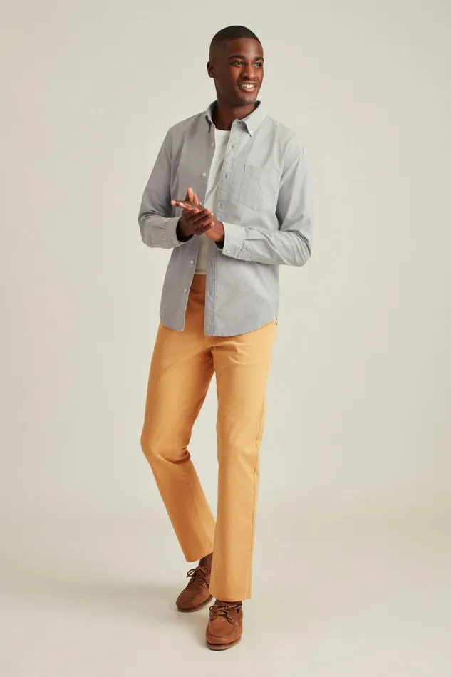 Men Business Casual Shirts Bonobos Everyday Oxford Shirt Grey