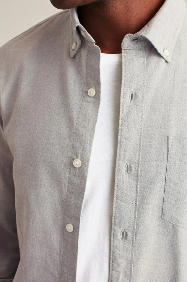 Men Business Casual Shirts Bonobos Everyday Oxford Shirt Grey