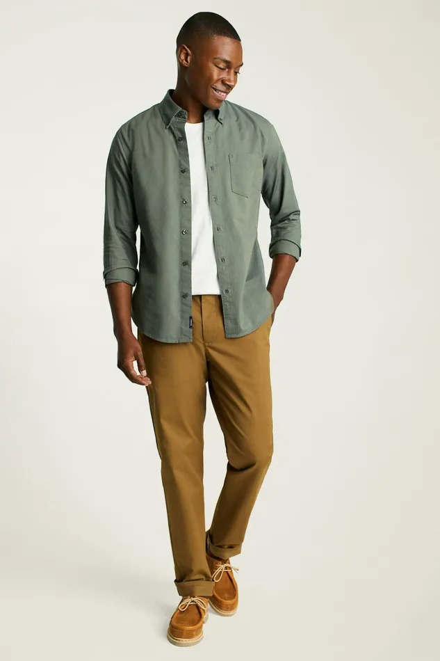 Men Business Casual Shirts Bonobos Everyday Oxford Shirt Olive Oxford