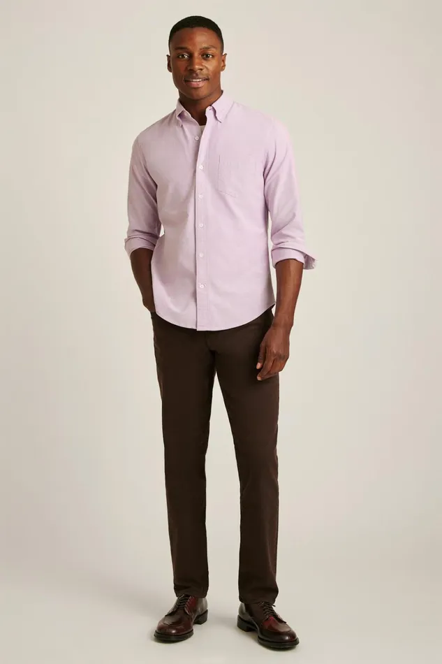 Men Business Casual Shirts Bonobos Everyday Oxford Shirt Rose Bud