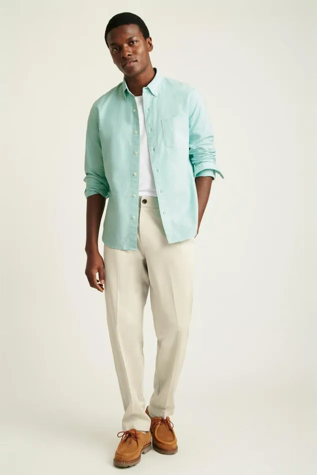 Men Business Casual Shirts Bonobos Everyday Oxford Shirt Seafoam