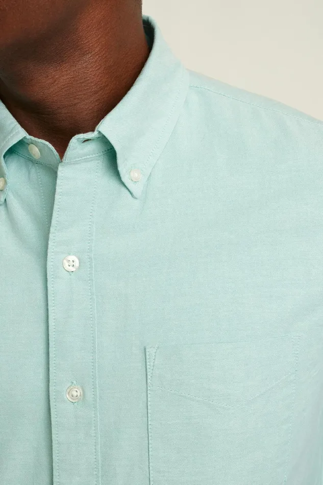 Men Business Casual Shirts Bonobos Everyday Oxford Shirt Seafoam