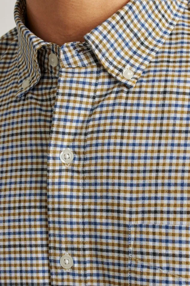 Men Business Casual Shirts Bonobos Everyday Oxford Shirt Smokey Check