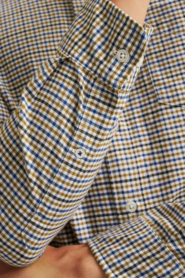 Men Business Casual Shirts Bonobos Everyday Oxford Shirt Smokey Check